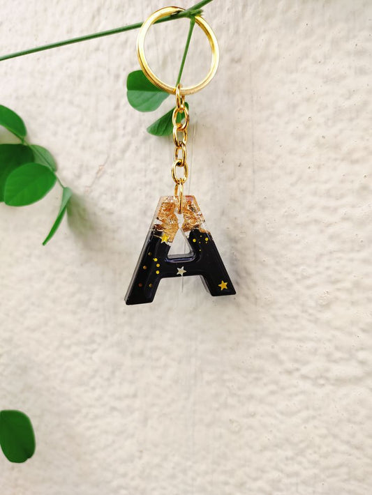 Resin Alphabet Keychain Letter A